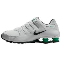 Nike Shox NZ serijos neslystantys ir kvėpuojantys žemi bėgimo bateliai vyriški pilki žali IQ8263-001 41 gray