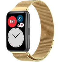 Milanese Bracelet Strap for Huawei Watch Fit, Gold black