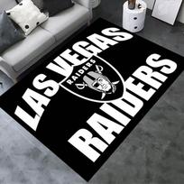 Las Vegas Raiders Logo Carpet Rug for Living Room Bedroom Home Sofa Decoration,Kids play Non-slip Floor Mat 100x120cm( 39x47in )