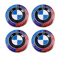 4Pc 68mm 56mm Wheel Center Caps Emblem Badge 50th Anniversary For BMW E39 E46 E90 E60 E87 E53 F10 F20 F30 M X3 X5 X6 Accessories 4pcs 56mm