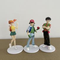 8cm/3in Pokémon Anime Ash Ketchum/Misty/Brock/Trio Veiksmo Figūrėlės PVC Statulėlė Kolekcija Dekoracijos Papuošalai Anime Žaislams Dovana