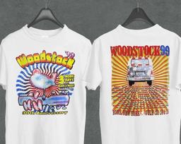 Vintage Woodstock 99 Shirt Woodstock 30th Anniversary Shirt M brown