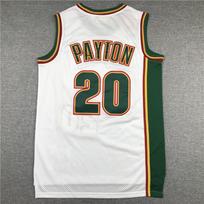 Vintažiniai Seattle SuperSonics Krepšinio Marškinėliai Gary Payton Shawn Kemp Retro Siuvinėti NBA Gerbėjų Drabužiai Unisex XL black