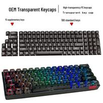 Transparent Night Demon Translucent Keycap - Custom DIY Fashion for Mechanical Keyboards gray