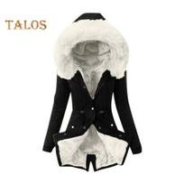 Žieminis pūkinis paltas su pūkuotu kapišonu ir kišenėmis, užsegamas užtrauktuku, parkas, neperpučiamas, sulaikantis šilumą, kasdienis viršutinis drabužis šaltam orui M white