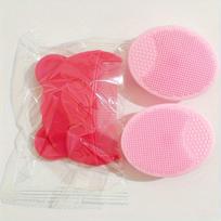 Kūdikio maudymosi šepetys; Silikoninis masažinis šepetys; Kūdikio šukos; Vaikiškos šukos. 3pcs rožinė