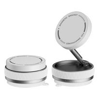 Magsafe magnetinis vakuuminis automobilinis telefono laikiklis 360° besisukantis sulankstomas išmanusis automobilinis laikiklis mobiliajam telefonui, skirtas Magsafe iPhone balta