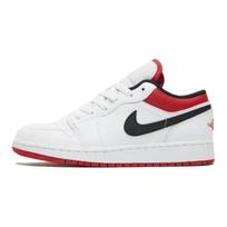 Air Jordan 1 Low GS Balti Gym Red Vaikų sportbačiai Juodi 553560-118 40 white