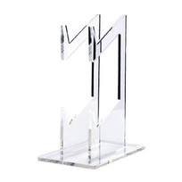 Clear Gaming Controller Display Shelf Double Holder Space Efficient Vertical Storage Strong for Game Systems gryna