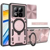 Stumdomas objektyvo dangtelis Xiaomi Redmi Note 15 / 15 Pro Plus 5G dėklui, magnetinis žiedo laikiklis, apsauginis telefono dangtelis Capa Redmi Note 15 5G gray