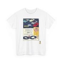 Vintage Slot Car Ad Retro Racing T-Shirt | Vintage Racing Tee Unisex T-Shirt XXXL white