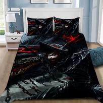 Anime Berserk Duvet Cover Pillowcase Bedding Set Adult Boy Girl Bedroom Decoration Children Gift Single Double Large Size (200x200cm) gray