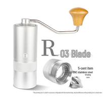 Compact Hand Crank Coffee Bean Grinder - Portable Manual Coffee Tool for Home sidabras