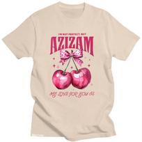 Ed Sheeran Azizam Tshirts Cute Gift for Loved Ones Tees Summer Fashion WomenUnisex Cotton Clothing Adorable Couple Tshirts Tops 4XL pink
