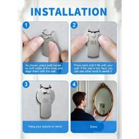 Bulk 20 Plasterboard Mounting Fasteners Recyclable Steel Hangers 40lb Weight Limit Unequipped China Mainland