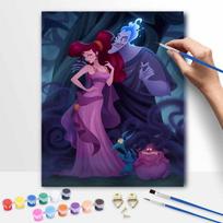 Disney Oil Painting Kit Painting Hades Megara Art Home Bedroom Wall Decor Gift 50x70cm gray