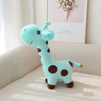 Animacinių filmukų žirafos pliušinis žaislas Kawaii gyvūnų lėlė vaikų žaislas namų dekoravimas gimtadienio dovana minkštas žaislas žirafa 28cm mėlyna
