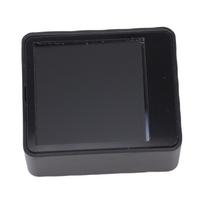 LED Holographic Crystal Cube 3D Photo Display Smart Weather Digital Clock for Desk Car Decoration GIF Animation Photo Album Player Black Base