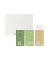 AnillO Lime Sunday & Amber528 Travel Shower Kit – kelioninis plaukų ir kūno priežiūros rinkinys