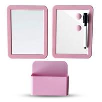 Magnetic Writing Whiteboard Mini Desktop Whiteboard New Whiteboard Set  Work rožinė