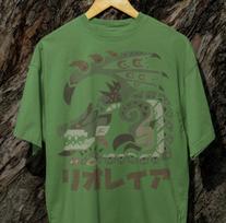 Rathian T-Shirt | Monster Hunter Wilds Japanese Fan Art Unisex Gaming Merch 150 gray
