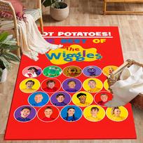 Wiggles Band Performance Area Rug Suitable for Outdoor Dining Room Decorate room Living Rooms Anti-slip Rug Anime Office Decor Spiritual Gift 80cmx120cm