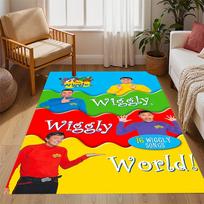 Wiggles Band Performance Area Rug Suitable for Outdoor Dining Room Decorate room Living Rooms Anti-slip Rug Anime Office Decor Spiritual Gift 100cmx120cm