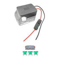 Battery Output Dock Adapter with Serviceable Control Section for 14.4V 12V 18V 20V Battery Workshop Project Use and Garage Task Work Daily