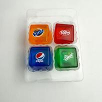 Nee Doh Nice Cube Super Solid Squish! - Blue Purple Pink