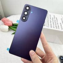 For SAMSUNG Galaxy S26 S26Plus S26+ 5G Battery Glass Back Cover Rear Door Housing Replacement Part With Camera Lens Frame S26plus Purple gray