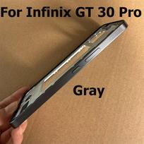 For Infinix GT 30 Pro Middle Frame Housing Bezel Cover with Side Button Replacement Repair Parts X6873 X6876 GT 30 Pro Gray