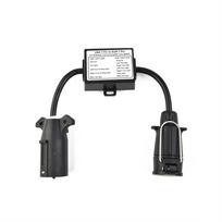 Car Converter US 7-Way Plug To Eu 13-Pin US 7 Way to EU 7 US 4 to EU7 Round Connector Trailer Light Converter Accessories US 7Pin to EU 7Pin black