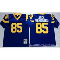 Mens Retro Rams Football Jersey Embroidered Hall Of Fame Tribute Training Uniform American Fans XXXL 56 cm