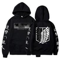 European-Size Attack on Titan Hoodie - Levi Design black