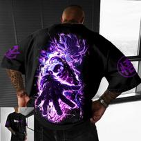 Anime Dragon Ball Son Goku Manga Graphic Print T-shirt Men Women O-neck Cotton Comfortable Streetwear Hip Hop Harajuku Y2K Fashion Oversized Top XXXL įvairiaspalvis