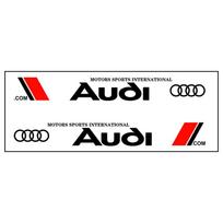 Audi Car Styling Door Side Sticker Waterproof PVC Body Window Decals Accessories For Audi A4 B6 B8 B7 A6 C5 C6 C7 A3 A5 Q3 Q5 black