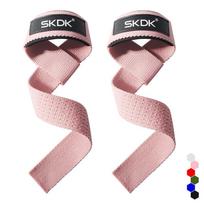 Weightlifting Strength Training Wrist Straps Adjustable Nonslip Gym Fitness Lifting Strap Wrist Support Sports Grip Band rožinė