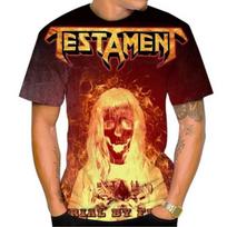 Vasaros Nauja Mada Amerikos Heavy Metal Grupė Testament Vyriški 3D Spaudos Marškinėliai Unisex Hip Hop Laisvalaikio Marškinėliai Cools Rock Street 6XL orange