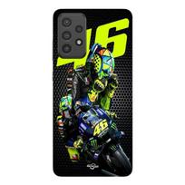 Phone case - MANIACASE - Samsung Galaxy A53 - TPU Silicone - Black - Valentino Rossi Logo