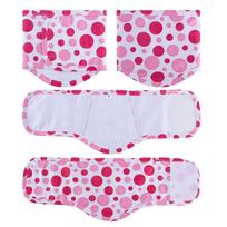 Plaunamos šunų patinų sauskelnės kelnaitės ir apsauginis diržas nuo priekabiavimo M (Waist 30-40cm, Weight 30g)