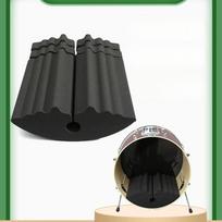 Drum Damper Muffling Pad Drum Accessories Easy to Install Professional Multiuse Lightweight Percussion Silence Mute Cushion gray