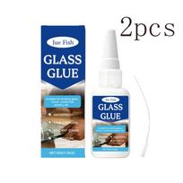 Fast-Drying Glass Adhesive - High Strength Clear Multi-Material Glue for Secure, Long-Lasting & Universal Natural Bonding blue