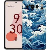For Google Pixel 10 Pro Phone Case Pixel 9 Pro XL TPU Case Pixel 8 Pro 9A 8A 7A 7 6A 6 Pro Soft Cover Fashion Great Blue Wave For Pixel 10 Pro XL gray