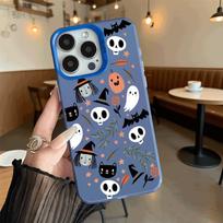 Pastel Halloween Elements Shockproof Phone Case for Iphone 16 15 14 13 12 11 Pro Max/Mini Anti-Scratch Premium Hard Cover iPhone XS Max gray