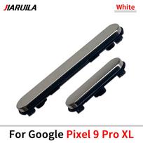 NEW Side Volume Button + Power ON / OFF Buttton Key Set Replacement Part For Google Pixel 9 Pro XL Pixel 9Pro XL White gray