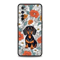 Cute Dachshund Bulldog Phone Case For Realme 16 15T 14 13 12 11 10 4G 9 8 5G Pro Plus C21 C25 C35 GT5 GT3 GT2 Neo 2 3 3T 5 Cover For Realme 16 Pro5G