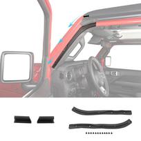 Automobilio stogo lietaus latako priekinių durų sandariklis Jeep Wrangler JL Gladiator JT 2025 2025 2026, vandeniui atsparūs apsaugos priedai gray