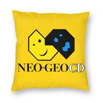 Neo Geo Arcade Pillowcase Printing Polyester Cushion Cover Decoration Game Throw Pillow Case Cover Home 45X45Cm Peach skin 18*18(CM)-1Pcs yellow