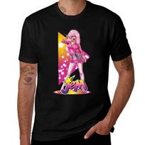 Lucky Gift Jem And The Holograms Gifts For Halloween Tshirt Simple Casual Short Sleeve Cotton Tshirt L brown