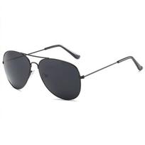 Classic Retro Pilot Ocean Goggles Sunglasses For Women Men Unisex Metal Sun Glasses Summer Driving Eyewear Shades 2024 15CM black
